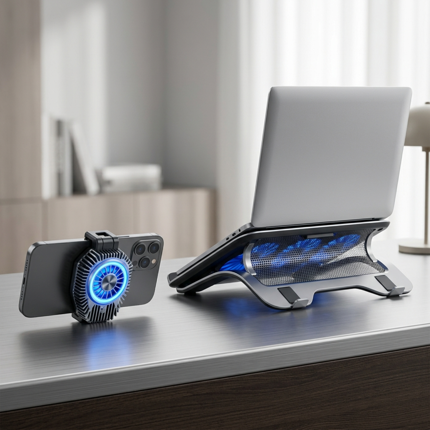 手机背夹笔记本散热器1